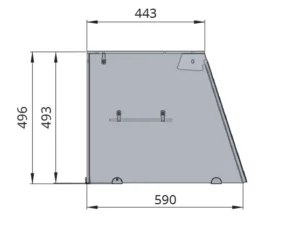 SNACK-Line, kold disk, 4x GN1/1, granit rosa-grå, 153x82x85,5, klart glas med mellemlag, H=496 mm - Image 2